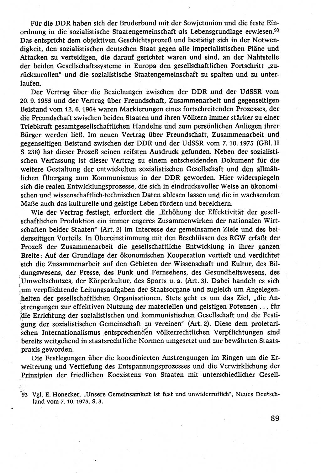 Staatsrecht der DDR (Deutsche Demokratische Republik), Lehrbuch 1977, Seite 89 (St.-R. DDR Lb. 1977, S. 89)