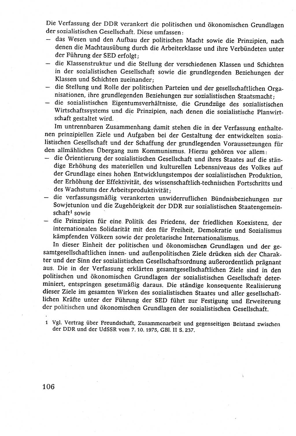 Staatsrecht der DDR (Deutsche Demokratische Republik), Lehrbuch 1977, Seite 106 (St.-R. DDR Lb. 1977, S. 106)