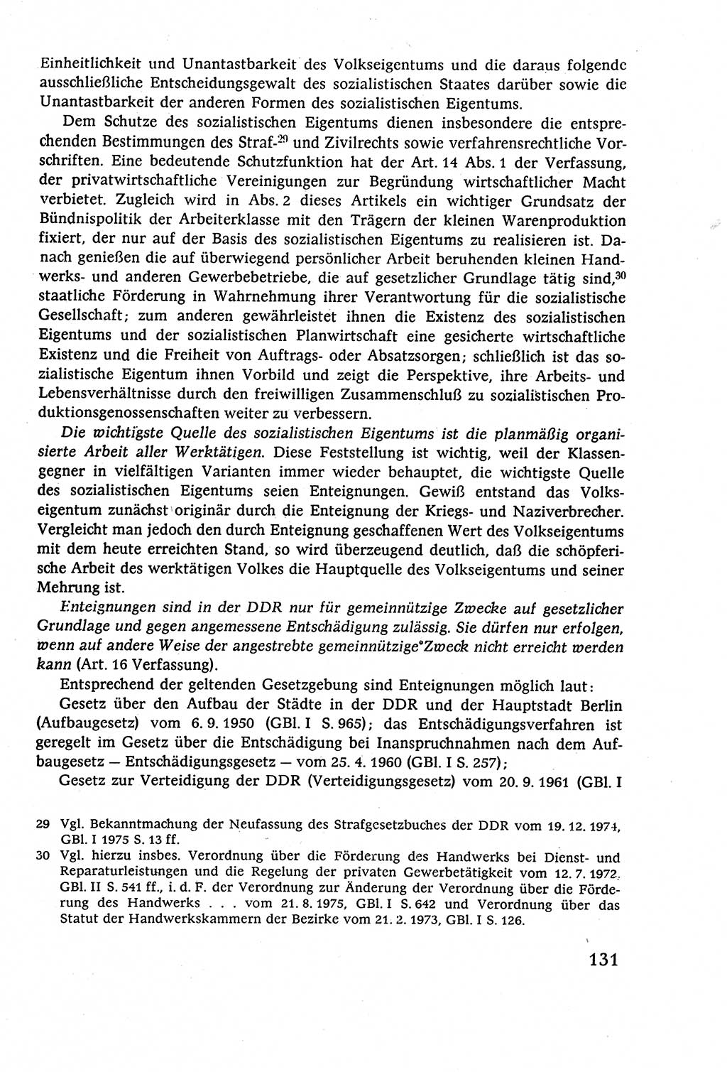 Staatsrecht der DDR (Deutsche Demokratische Republik), Lehrbuch 1977, Seite 131 (St.-R. DDR Lb. 1977, S. 131)