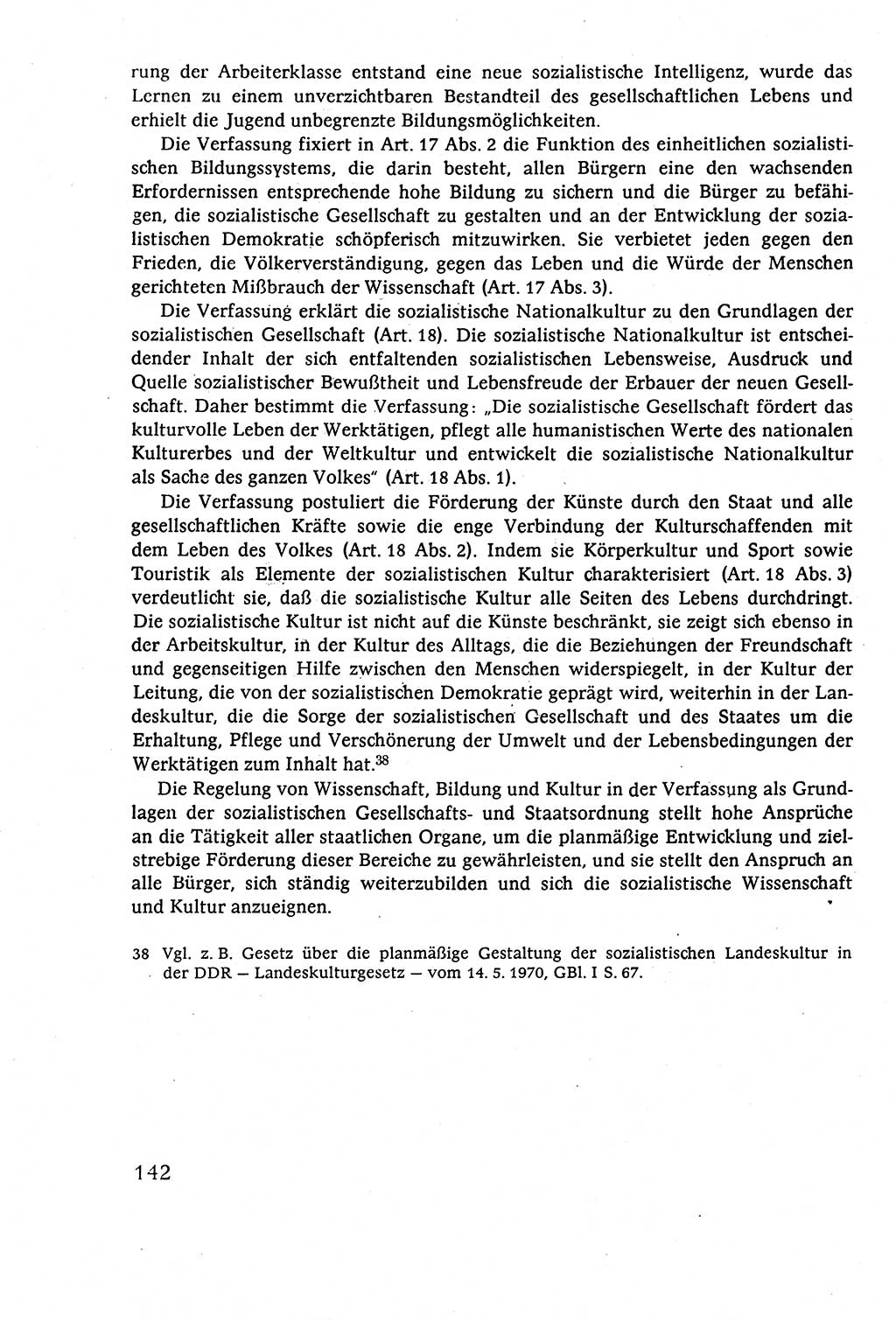 Staatsrecht der DDR (Deutsche Demokratische Republik), Lehrbuch 1977, Seite 142 (St.-R. DDR Lb. 1977, S. 142)