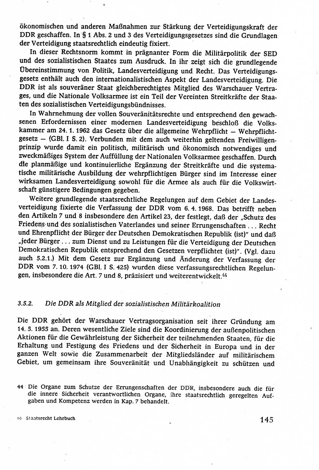 Staatsrecht der DDR (Deutsche Demokratische Republik), Lehrbuch 1977, Seite 145 (St.-R. DDR Lb. 1977, S. 145)