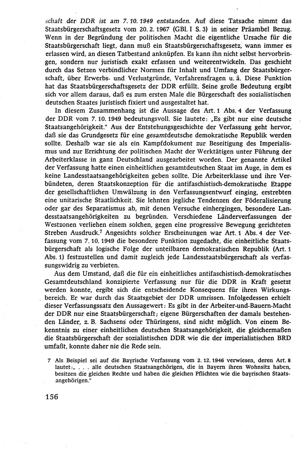 Staatsrecht der DDR (Deutsche Demokratische Republik), Lehrbuch 1977, Seite 156 (St.-R. DDR Lb. 1977, S. 156)