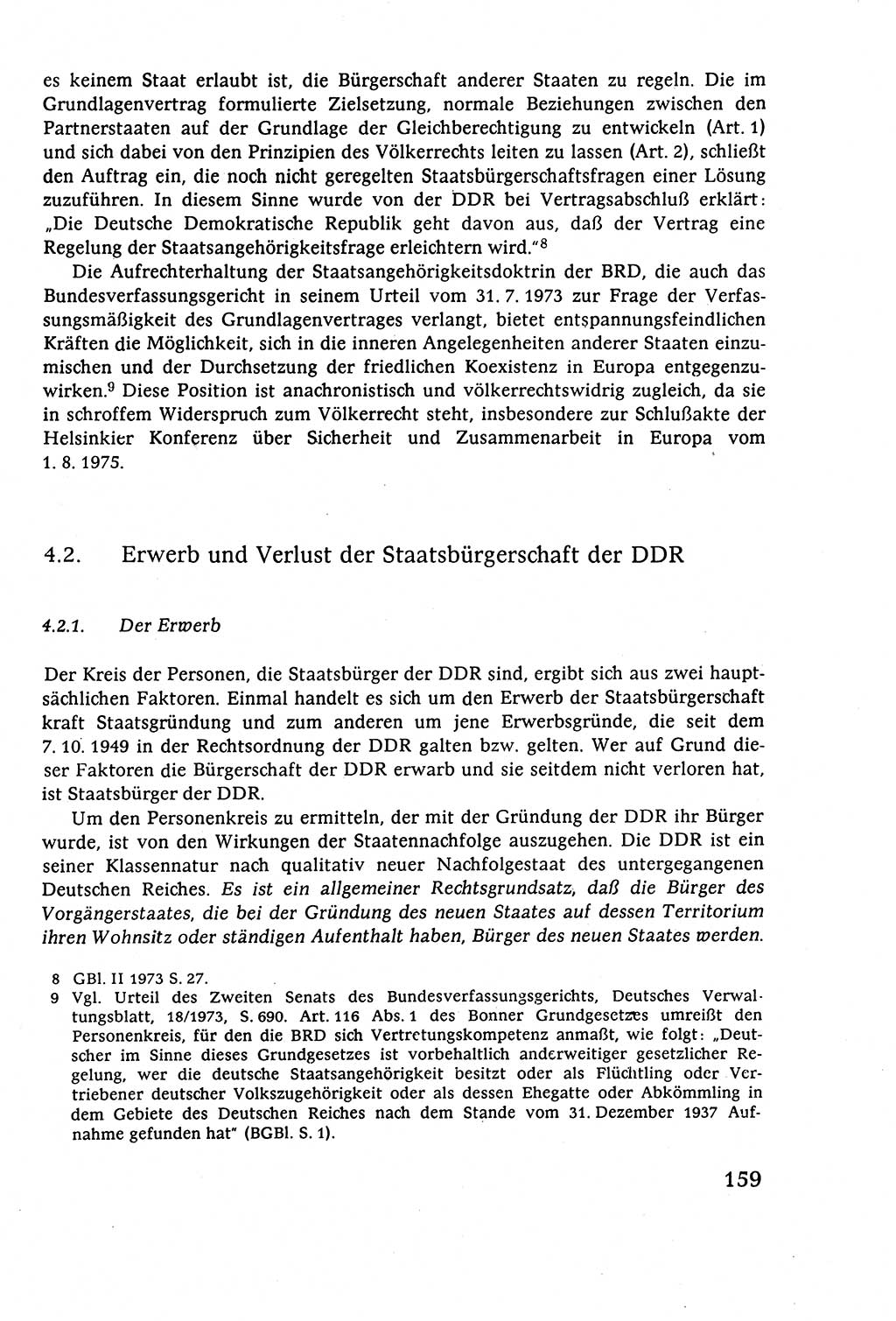 Staatsrecht der DDR (Deutsche Demokratische Republik), Lehrbuch 1977, Seite 159 (St.-R. DDR Lb. 1977, S. 159)