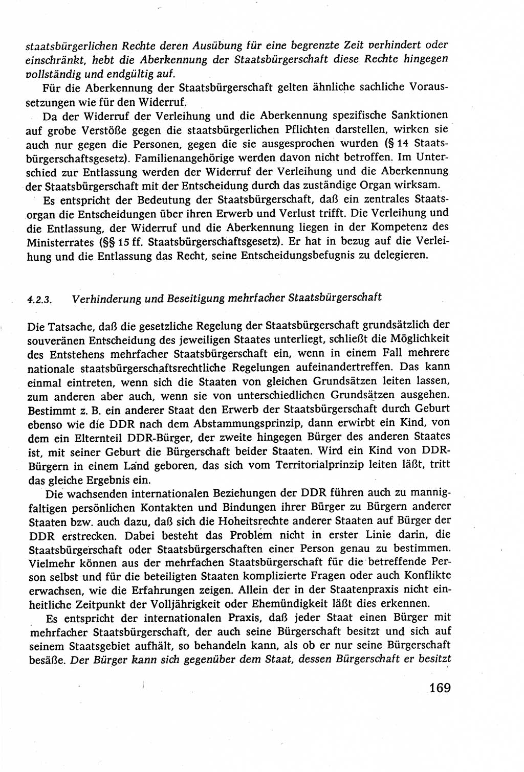 Staatsrecht der DDR (Deutsche Demokratische Republik), Lehrbuch 1977, Seite 169 (St.-R. DDR Lb. 1977, S. 169)