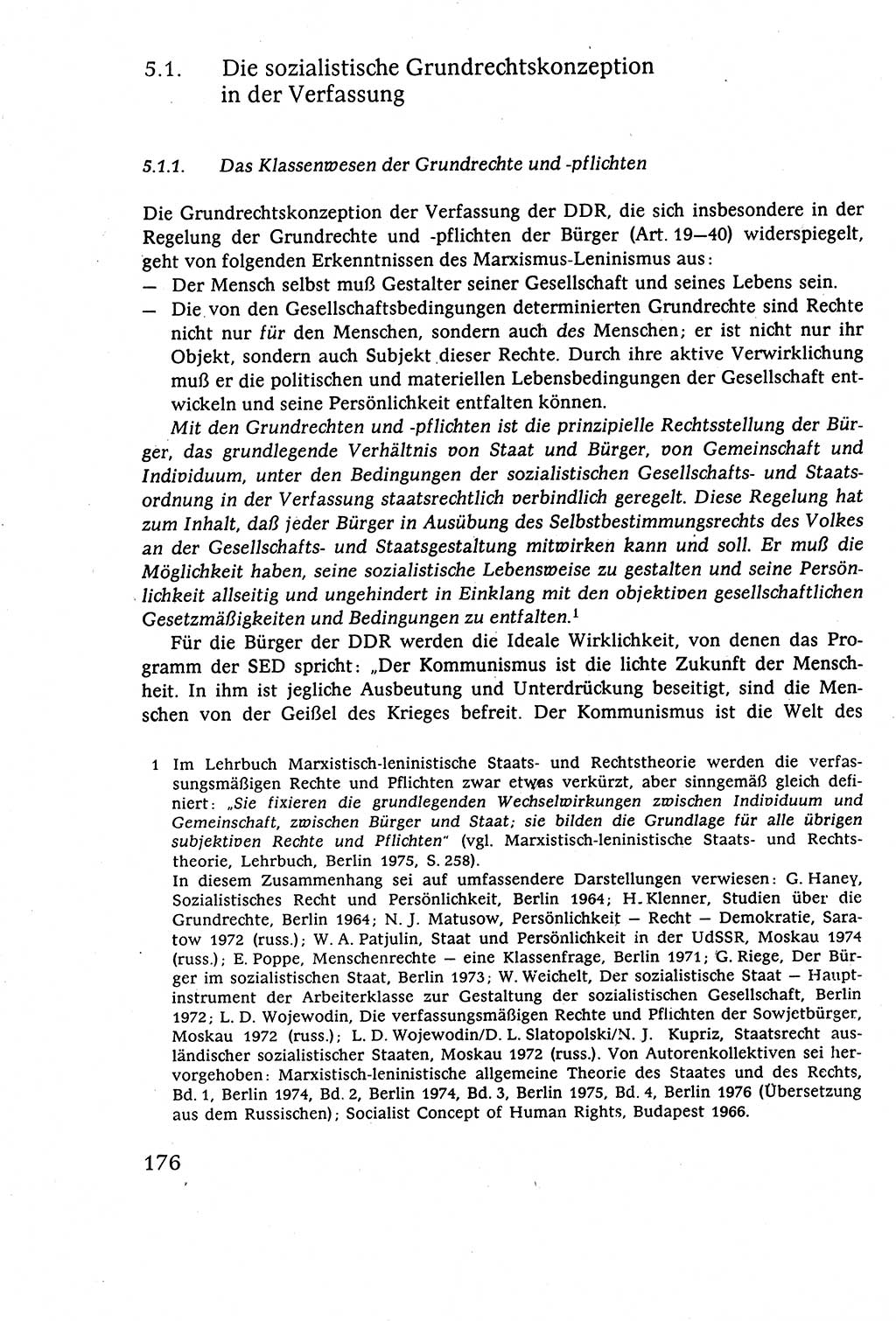 Staatsrecht der DDR (Deutsche Demokratische Republik), Lehrbuch 1977, Seite 176 (St.-R. DDR Lb. 1977, S. 176)