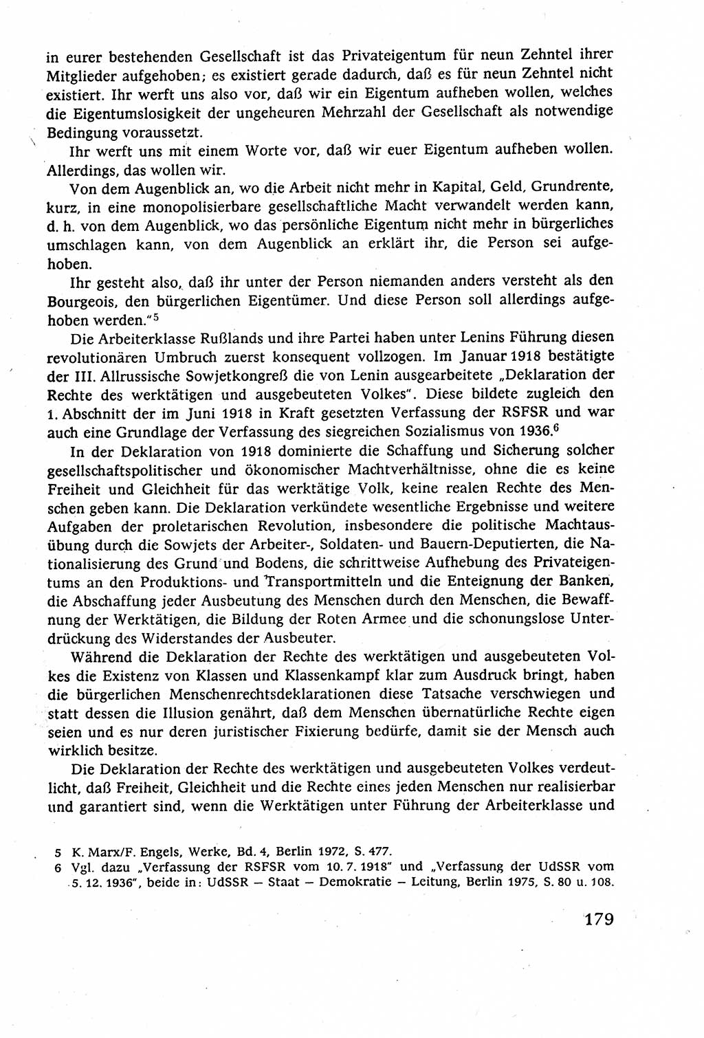 Staatsrecht der DDR (Deutsche Demokratische Republik), Lehrbuch 1977, Seite 179 (St.-R. DDR Lb. 1977, S. 179)
