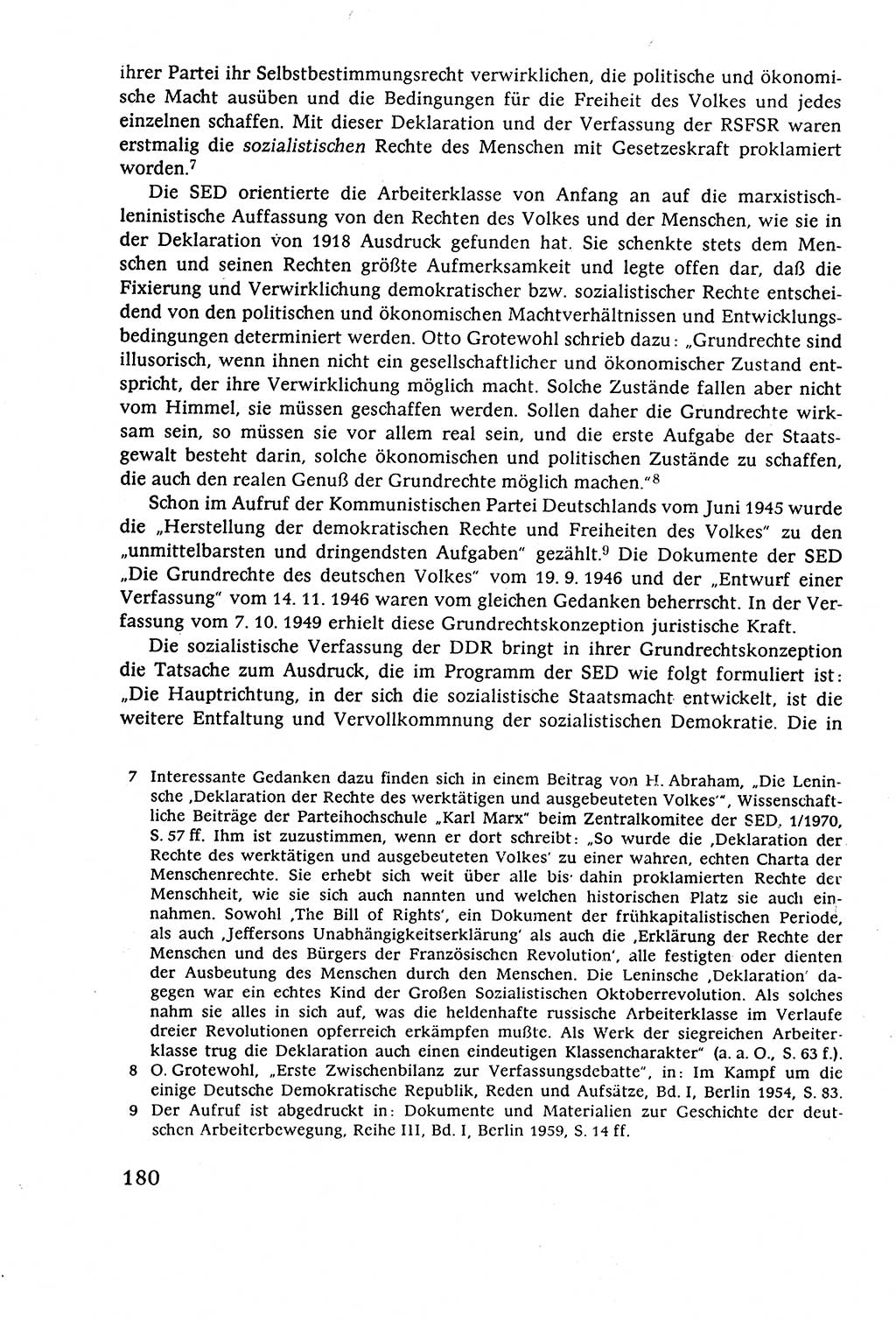 Staatsrecht der DDR (Deutsche Demokratische Republik), Lehrbuch 1977, Seite 180 (St.-R. DDR Lb. 1977, S. 180)
