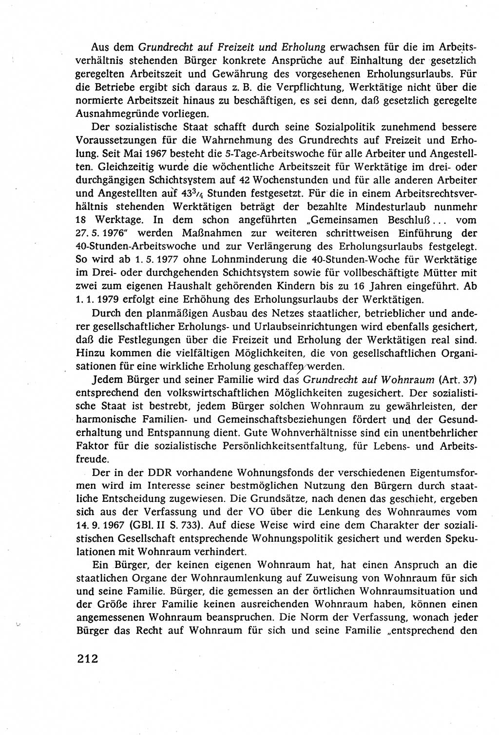 Staatsrecht der DDR (Deutsche Demokratische Republik), Lehrbuch 1977, Seite 212 (St.-R. DDR Lb. 1977, S. 212)