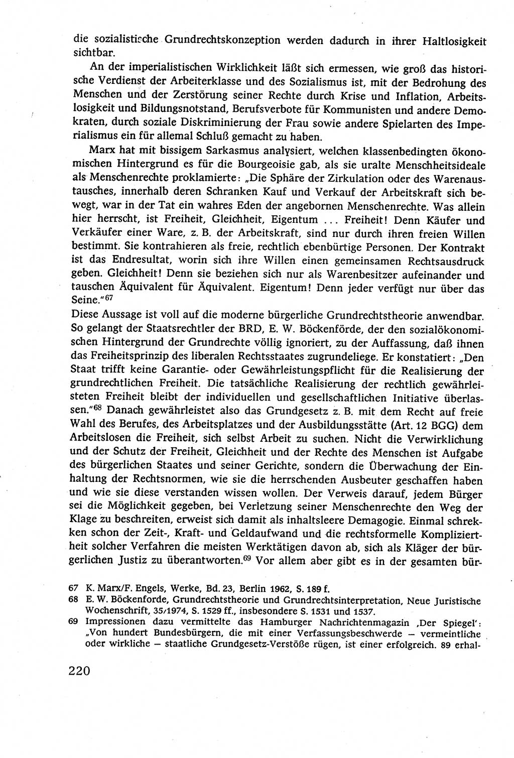 Staatsrecht der DDR (Deutsche Demokratische Republik), Lehrbuch 1977, Seite 220 (St.-R. DDR Lb. 1977, S. 220)