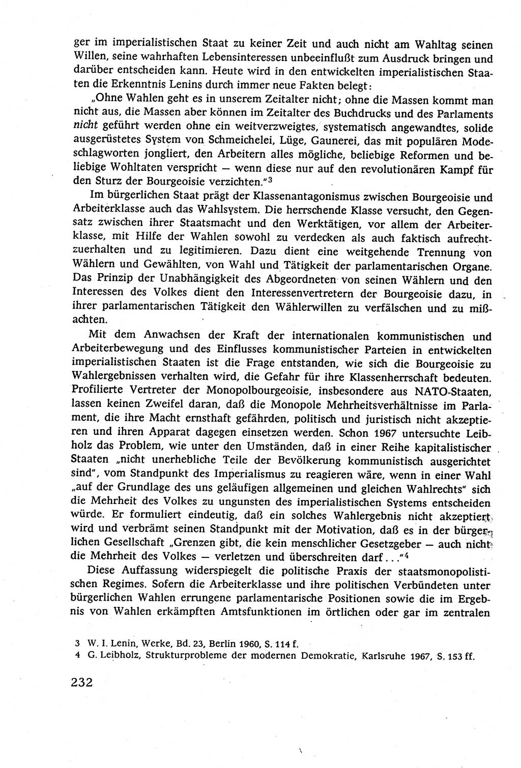 Staatsrecht der DDR (Deutsche Demokratische Republik), Lehrbuch 1977, Seite 232 (St.-R. DDR Lb. 1977, S. 232)