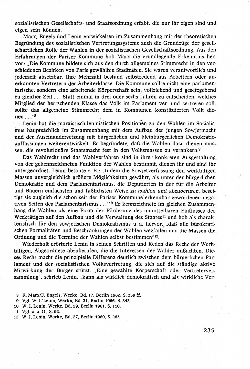Staatsrecht der DDR (Deutsche Demokratische Republik), Lehrbuch 1977, Seite 235 (St.-R. DDR Lb. 1977, S. 235)