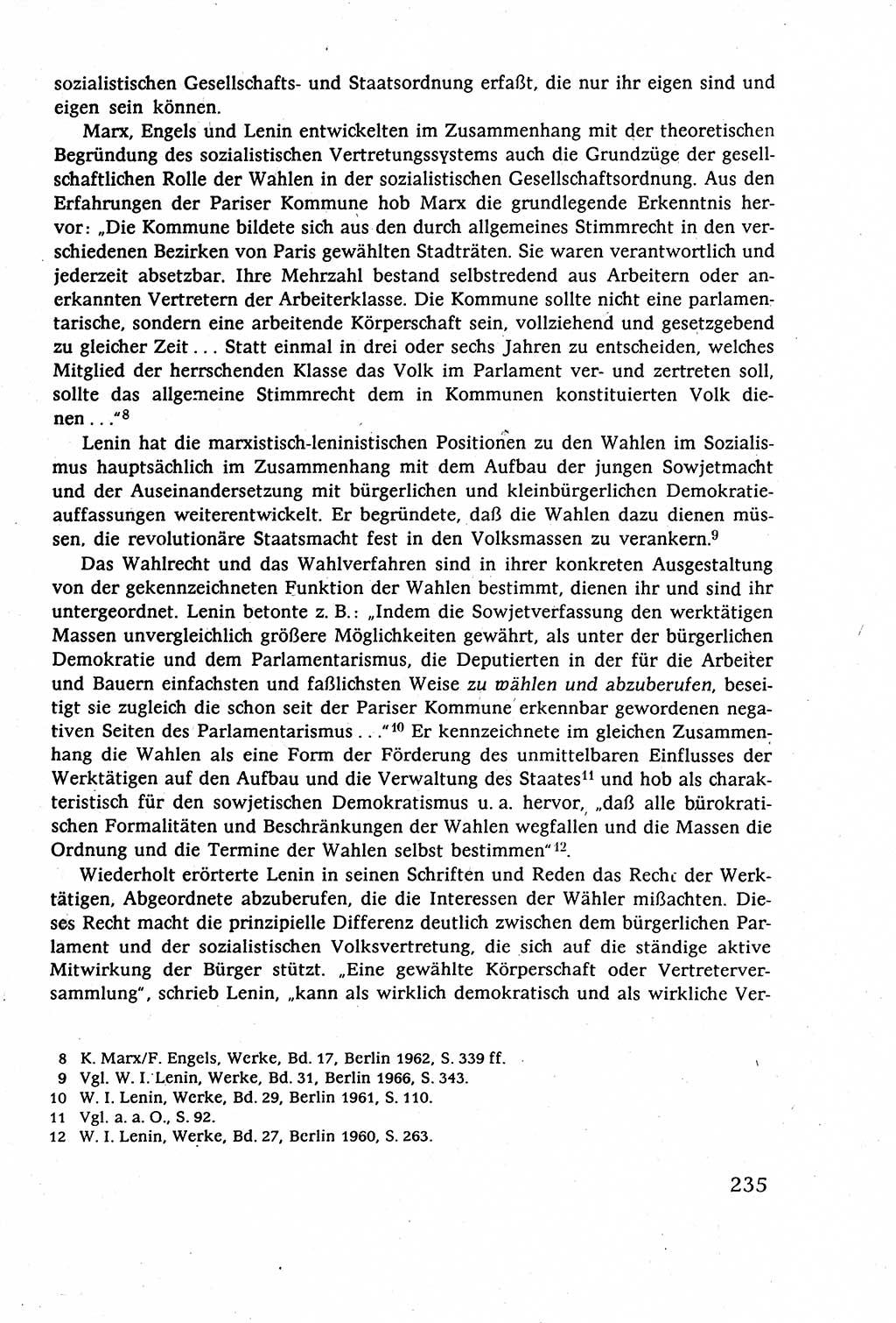 Staatsrecht der DDR (Deutsche Demokratische Republik), Lehrbuch 1977, Seite 235 (St.-R. DDR Lb. 1977, S. 235)