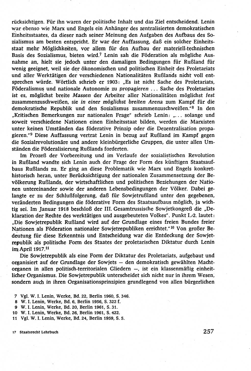 Staatsrecht der DDR (Deutsche Demokratische Republik), Lehrbuch 1977, Seite 257 (St.-R. DDR Lb. 1977, S. 257)