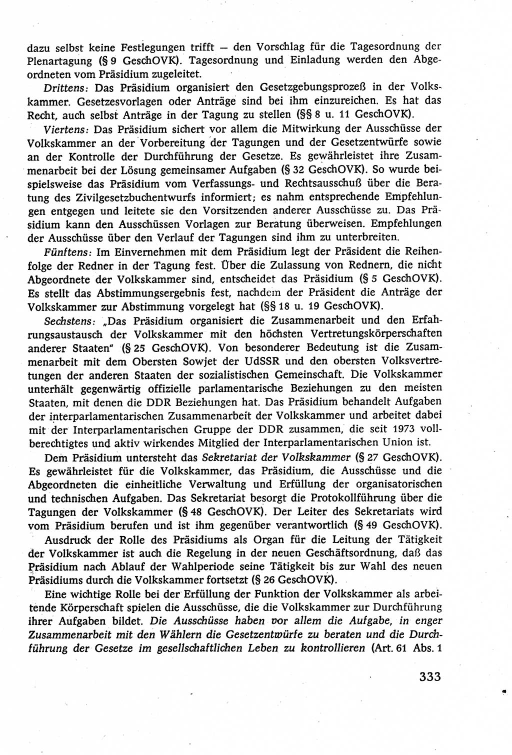 Staatsrecht der DDR (Deutsche Demokratische Republik), Lehrbuch 1977, Seite 333 (St.-R. DDR Lb. 1977, S. 333)
