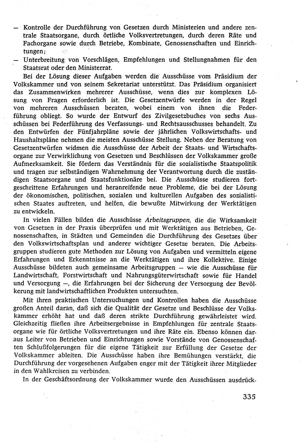 Staatsrecht der DDR (Deutsche Demokratische Republik), Lehrbuch 1977, Seite 335 (St.-R. DDR Lb. 1977, S. 335)