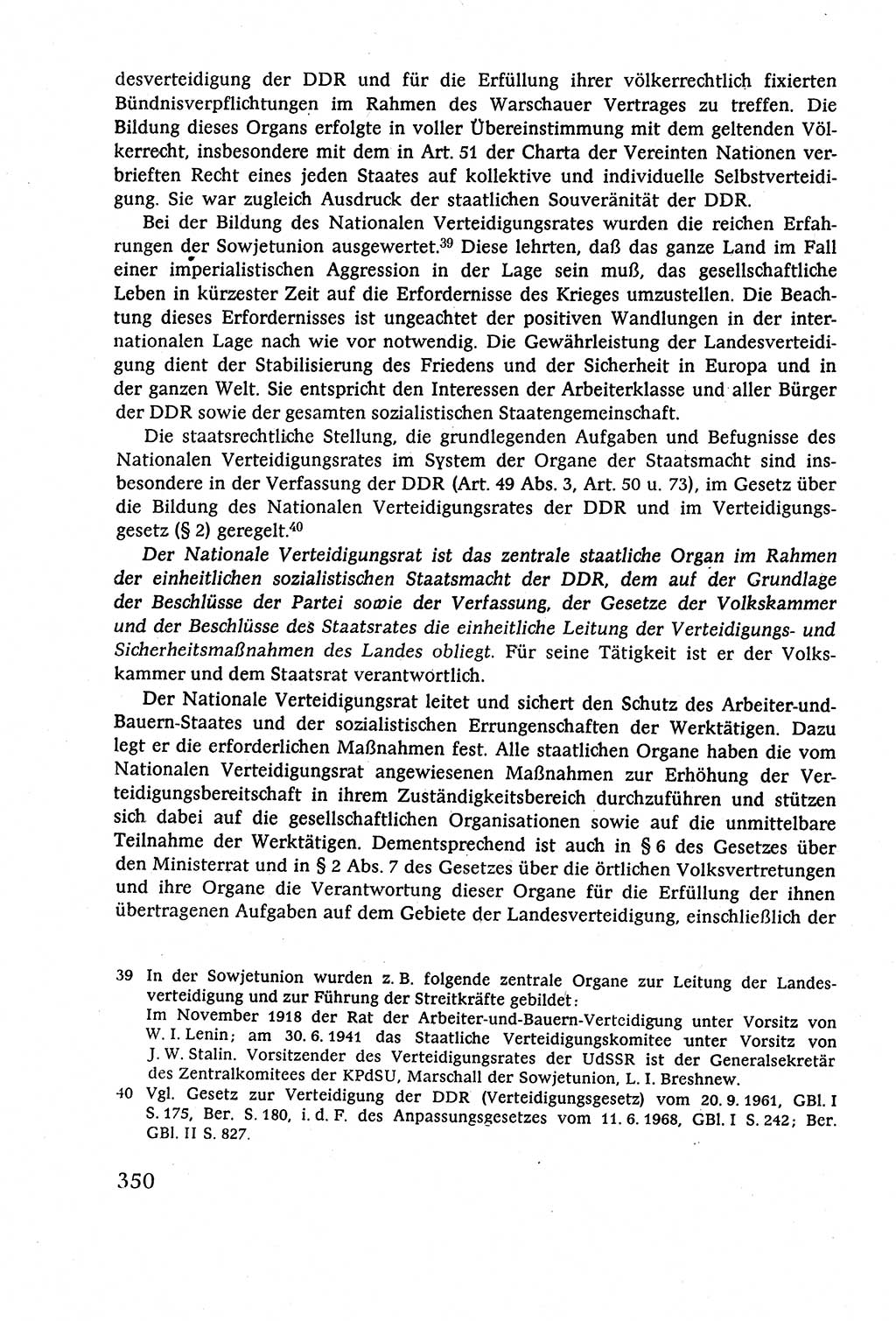 Staatsrecht der DDR (Deutsche Demokratische Republik), Lehrbuch 1977, Seite 350 (St.-R. DDR Lb. 1977, S. 350)