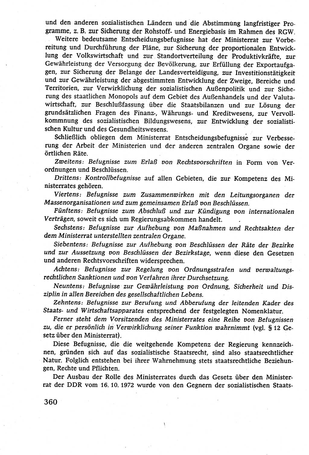 Staatsrecht der DDR (Deutsche Demokratische Republik), Lehrbuch 1977, Seite 360 (St.-R. DDR Lb. 1977, S. 360)