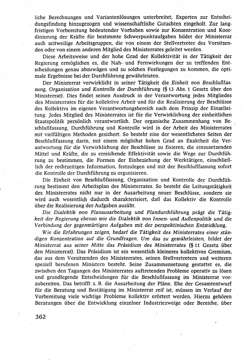 Staatsrecht der DDR (Deutsche Demokratische Republik), Lehrbuch 1977, Seite 362 (St.-R. DDR Lb. 1977, S. 362)