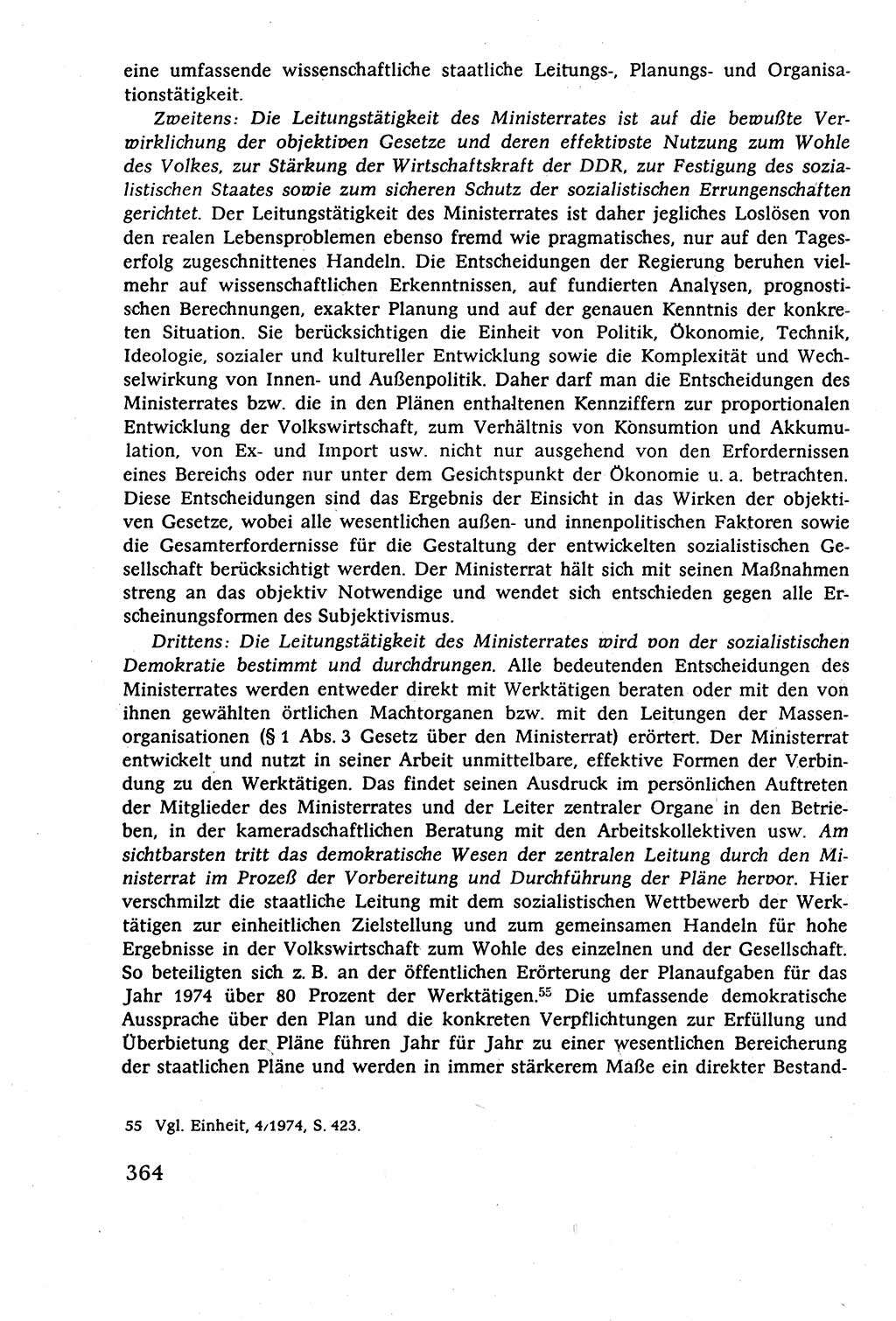 Staatsrecht der DDR (Deutsche Demokratische Republik), Lehrbuch 1977, Seite 364 (St.-R. DDR Lb. 1977, S. 364)