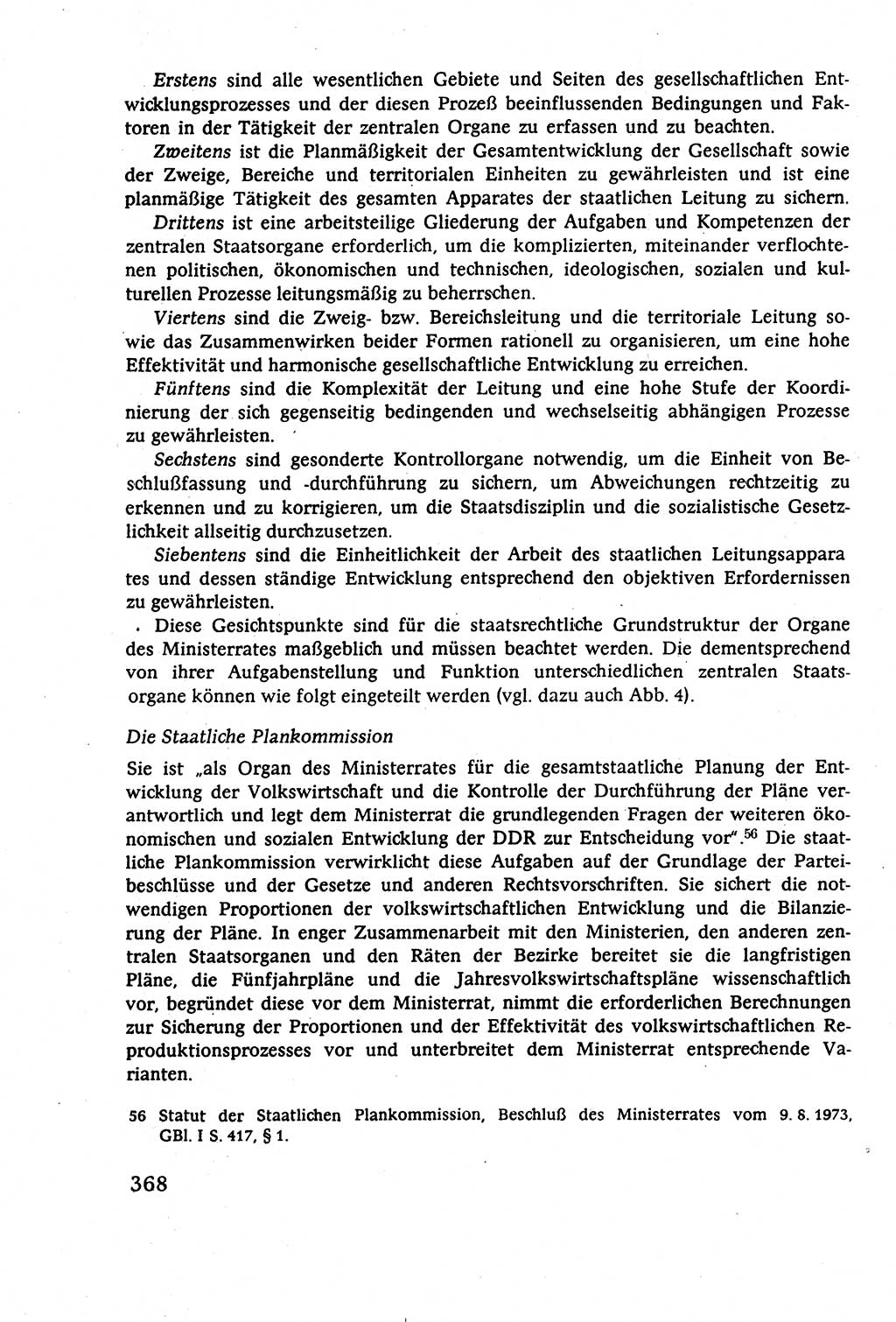 Staatsrecht der DDR (Deutsche Demokratische Republik), Lehrbuch 1977, Seite 368 (St.-R. DDR Lb. 1977, S. 368)