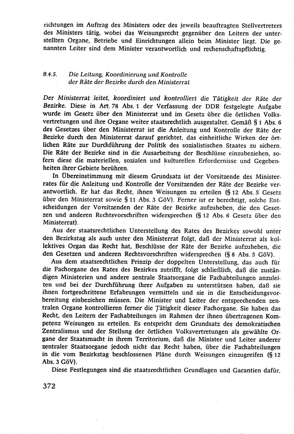 Staatsrecht der DDR (Deutsche Demokratische Republik), Lehrbuch 1977, Seite 372 (St.-R. DDR Lb. 1977, S. 372)