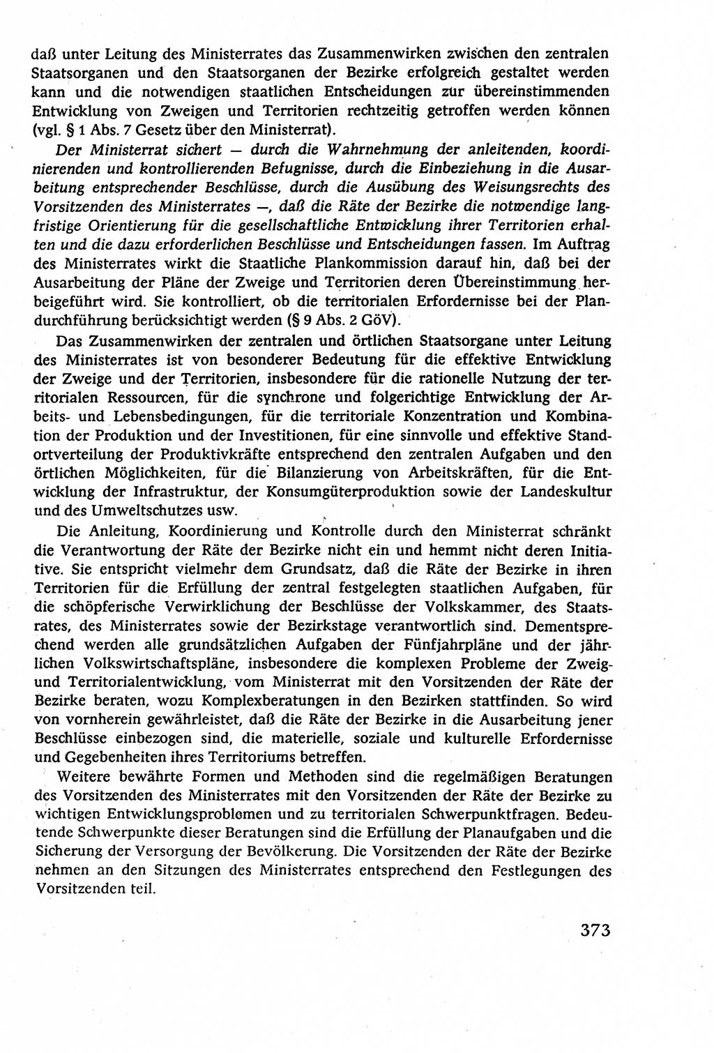 Staatsrecht der DDR (Deutsche Demokratische Republik), Lehrbuch 1977, Seite 373 (St.-R. DDR Lb. 1977, S. 373)