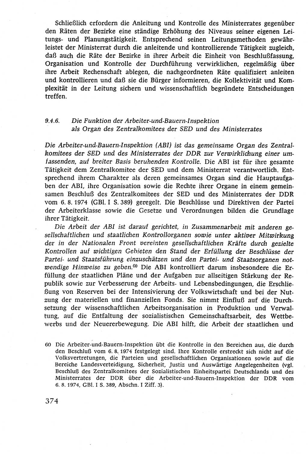 Staatsrecht der DDR (Deutsche Demokratische Republik), Lehrbuch 1977, Seite 374 (St.-R. DDR Lb. 1977, S. 374)