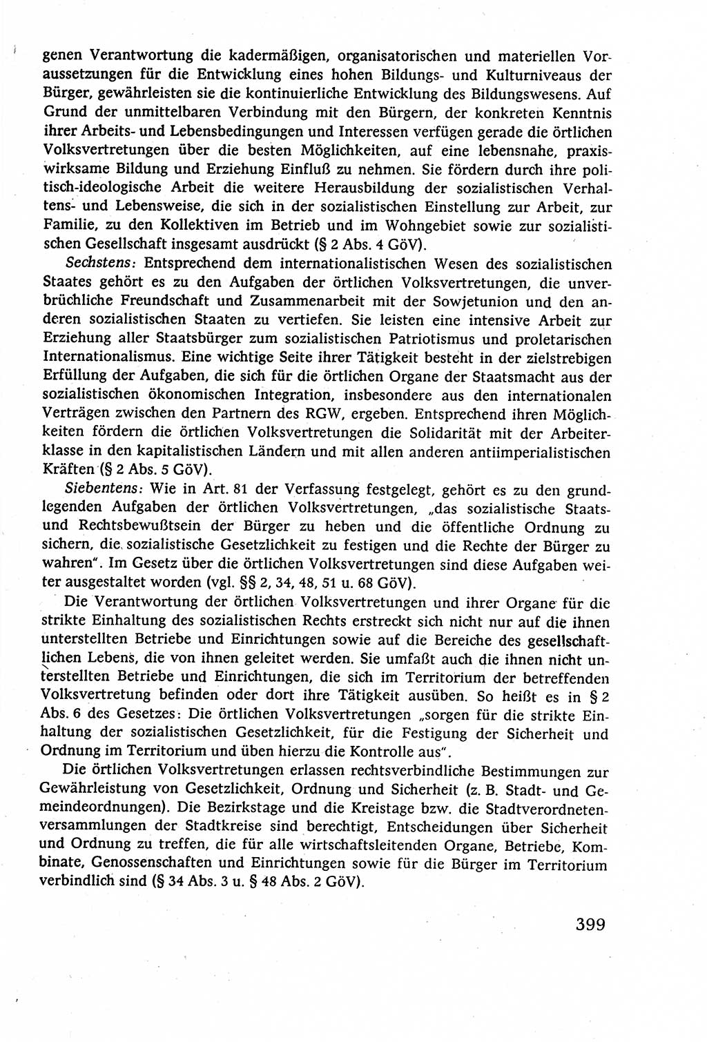 Staatsrecht der DDR (Deutsche Demokratische Republik), Lehrbuch 1977, Seite 399 (St.-R. DDR Lb. 1977, S. 399)