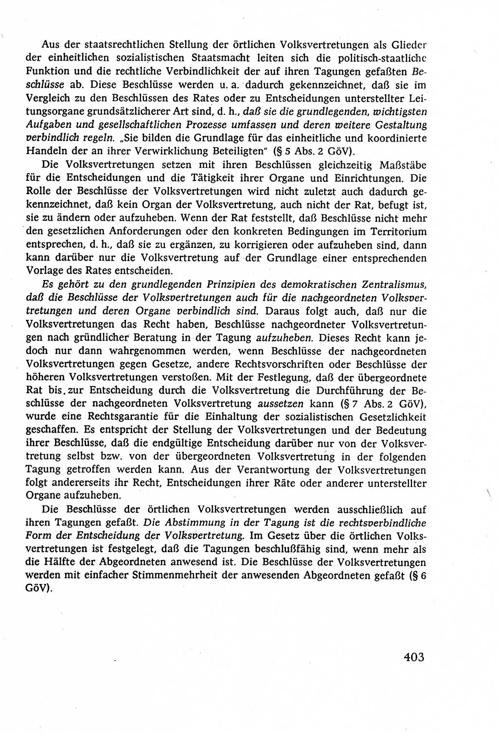 Staatsrecht der DDR (Deutsche Demokratische Republik), Lehrbuch 1977, Seite 403 (St.-R. DDR Lb. 1977, S. 403)