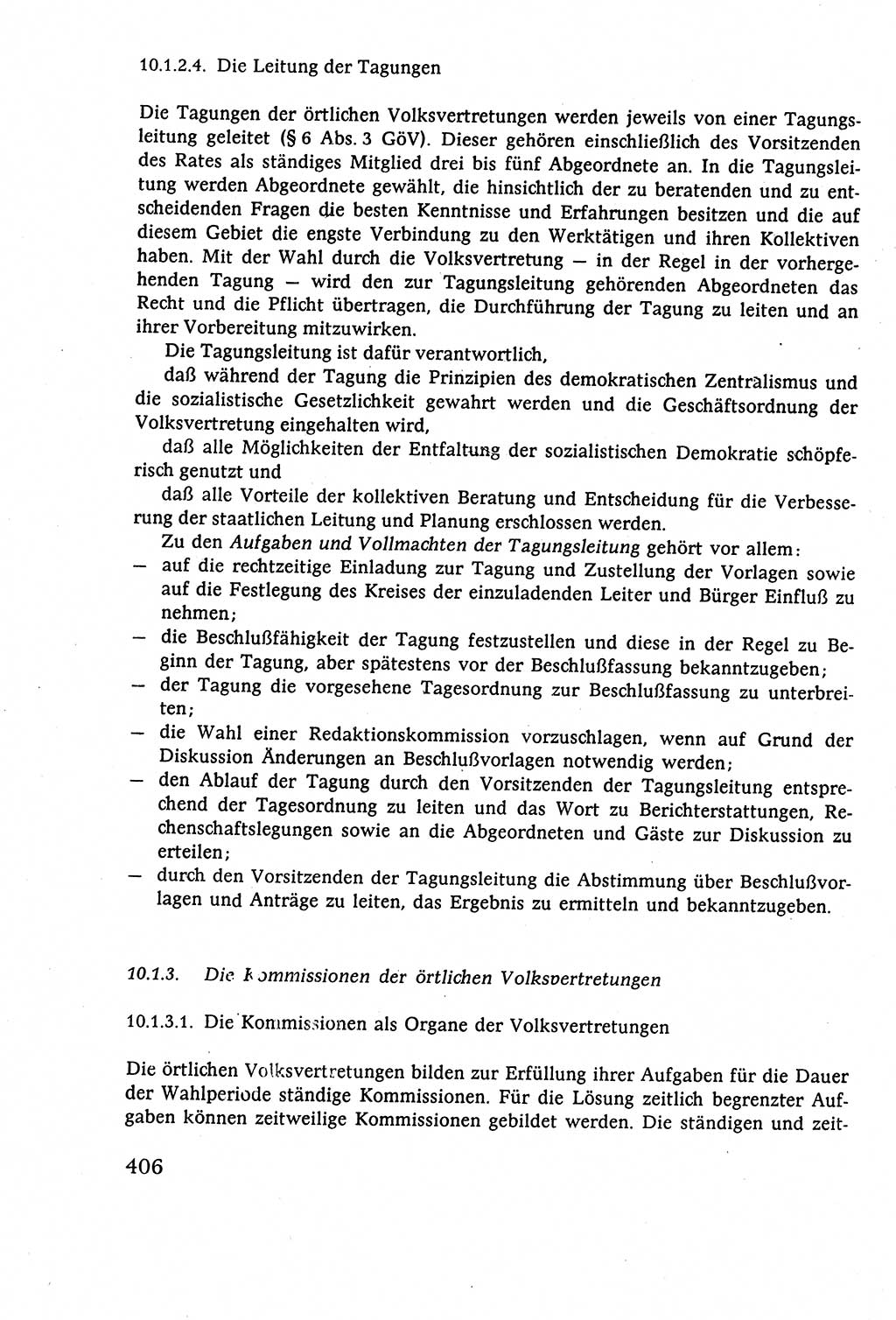 Staatsrecht der DDR (Deutsche Demokratische Republik), Lehrbuch 1977, Seite 406 (St.-R. DDR Lb. 1977, S. 406)