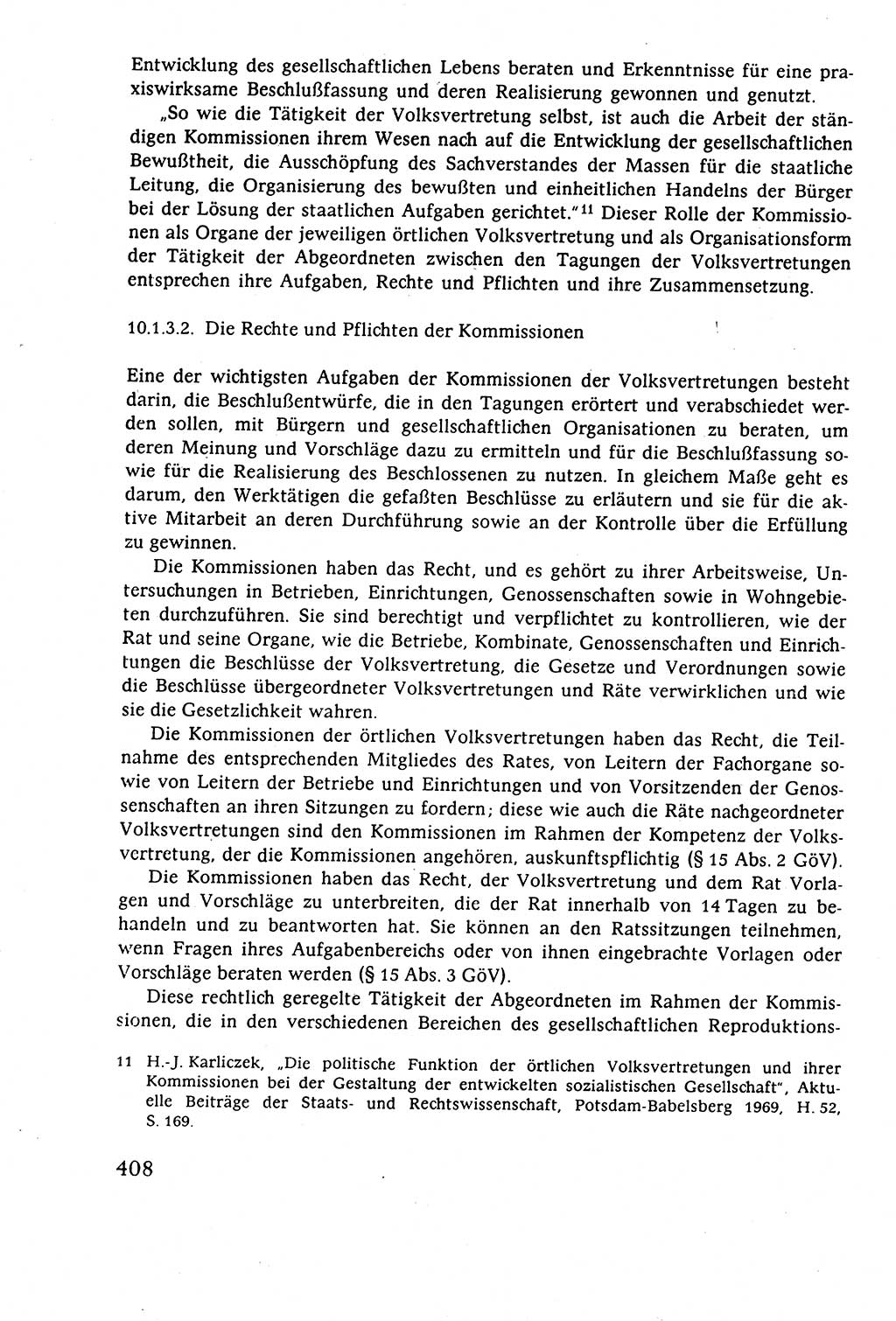 Staatsrecht der DDR (Deutsche Demokratische Republik), Lehrbuch 1977, Seite 408 (St.-R. DDR Lb. 1977, S. 408)