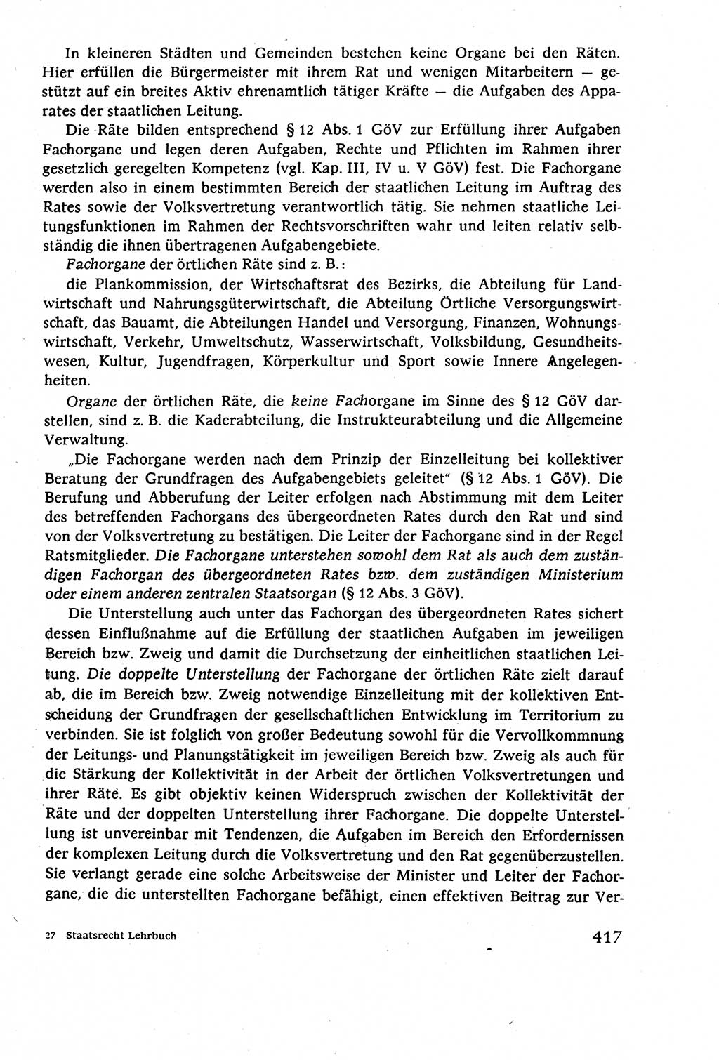 Staatsrecht der DDR (Deutsche Demokratische Republik), Lehrbuch 1977, Seite 417 (St.-R. DDR Lb. 1977, S. 417)