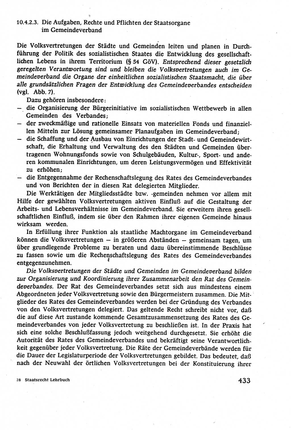 Staatsrecht der DDR (Deutsche Demokratische Republik), Lehrbuch 1977, Seite 433 (St.-R. DDR Lb. 1977, S. 433)