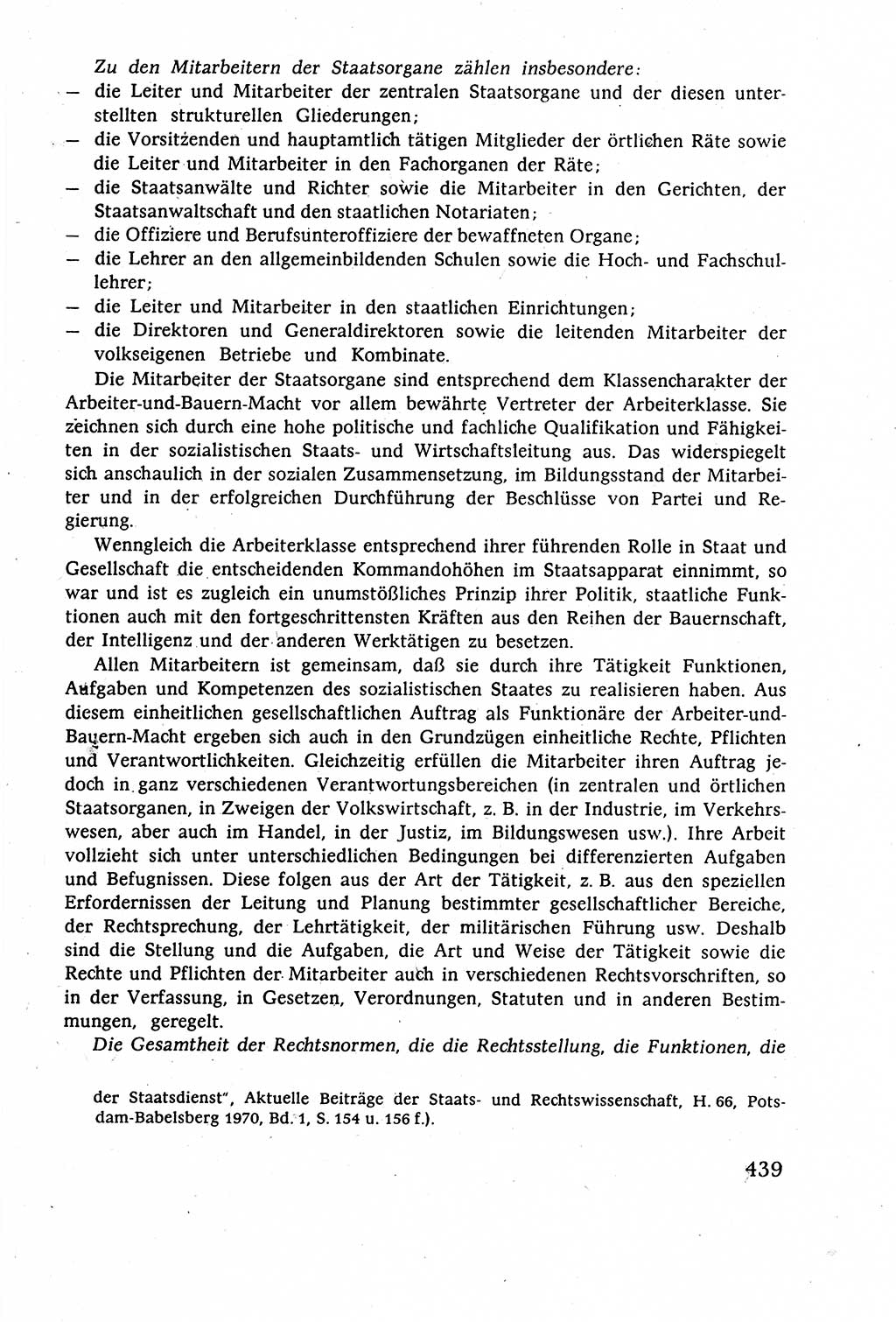 Staatsrecht der DDR (Deutsche Demokratische Republik), Lehrbuch 1977, Seite 439 (St.-R. DDR Lb. 1977, S. 439)