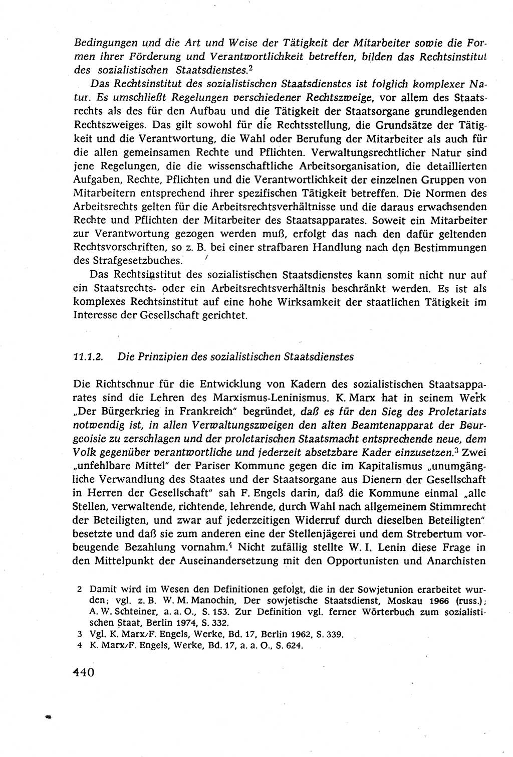 Staatsrecht der DDR (Deutsche Demokratische Republik), Lehrbuch 1977, Seite 440 (St.-R. DDR Lb. 1977, S. 440)