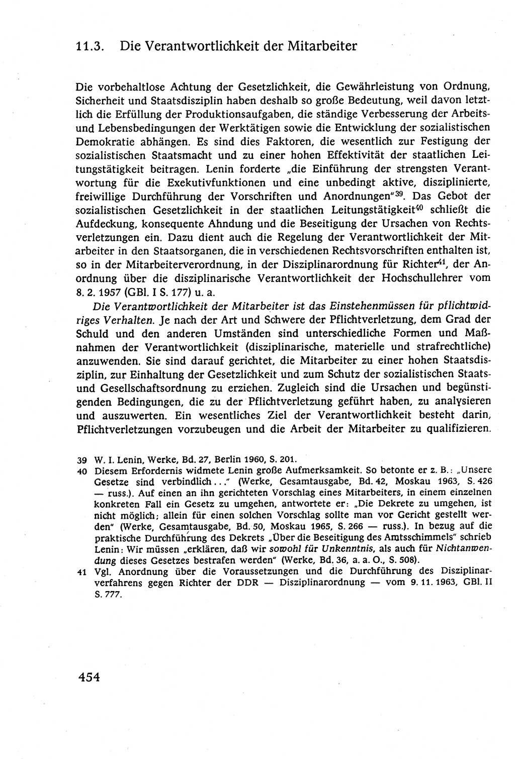 Staatsrecht der DDR (Deutsche Demokratische Republik), Lehrbuch 1977, Seite 454 (St.-R. DDR Lb. 1977, S. 454)
