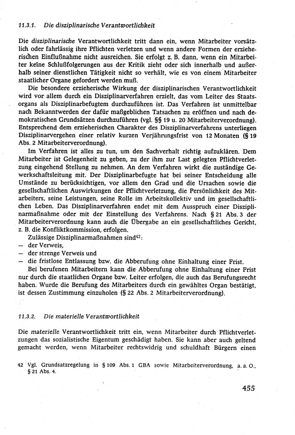 Staatsrecht der DDR (Deutsche Demokratische Republik), Lehrbuch 1977, Seite 455 (St.-R. DDR Lb. 1977, S. 455)