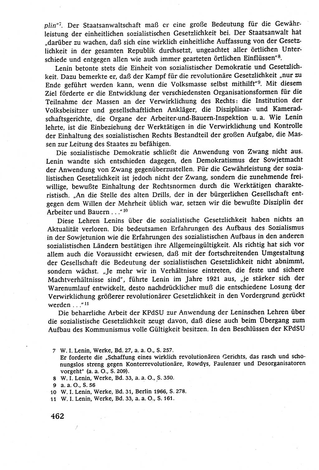 Staatsrecht der DDR (Deutsche Demokratische Republik), Lehrbuch 1977, Seite 462 (St.-R. DDR Lb. 1977, S. 462)