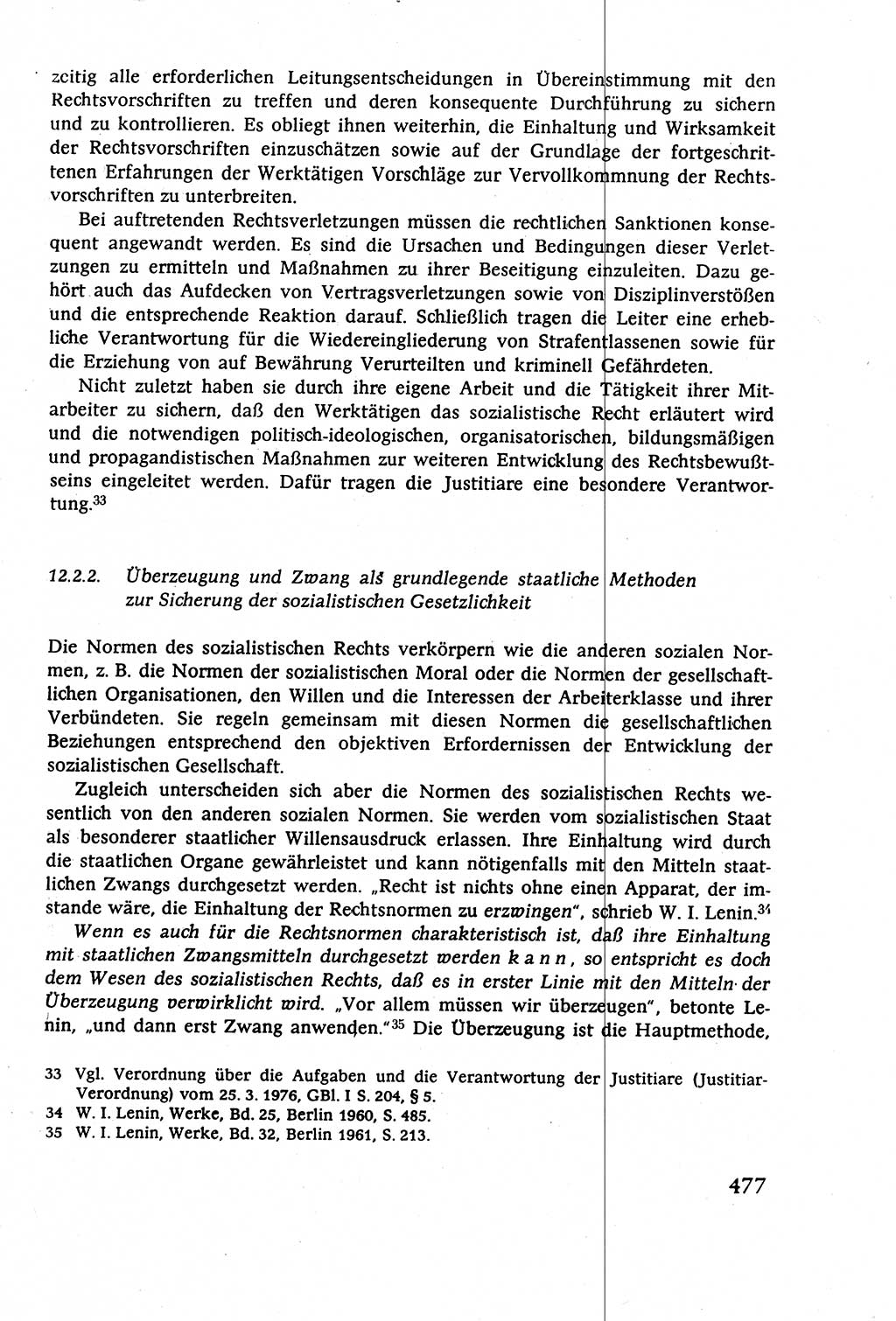 Staatsrecht der DDR (Deutsche Demokratische Republik), Lehrbuch 1977, Seite 477 (St.-R. DDR Lb. 1977, S. 477)