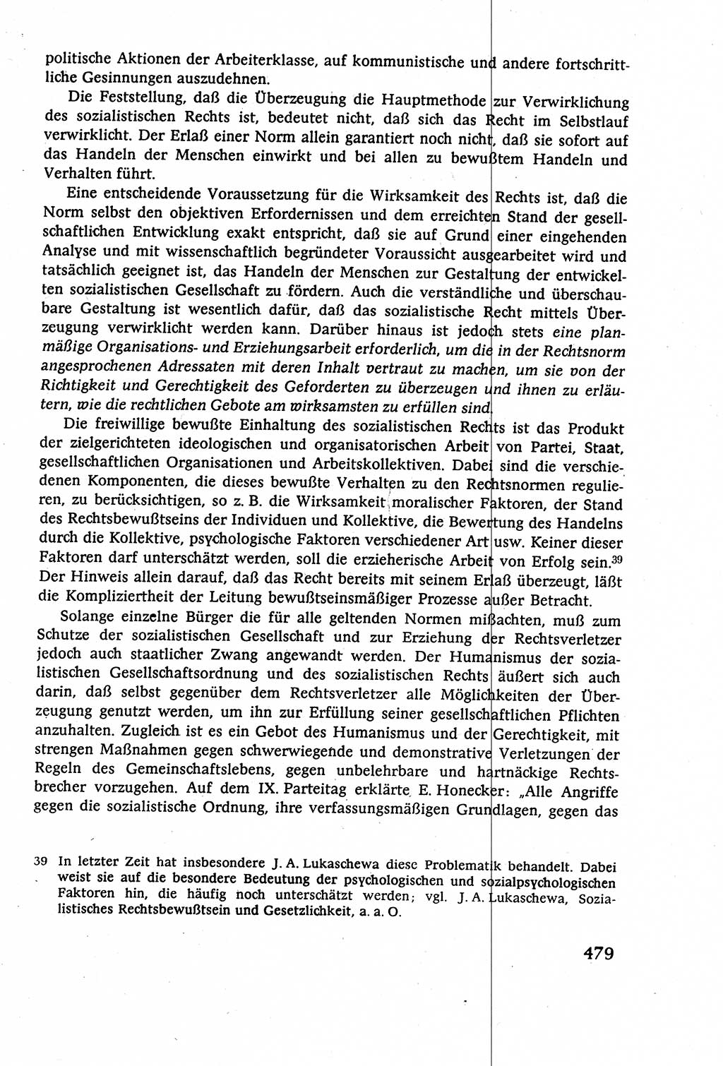 Staatsrecht der DDR (Deutsche Demokratische Republik), Lehrbuch 1977, Seite 479 (St.-R. DDR Lb. 1977, S. 479)