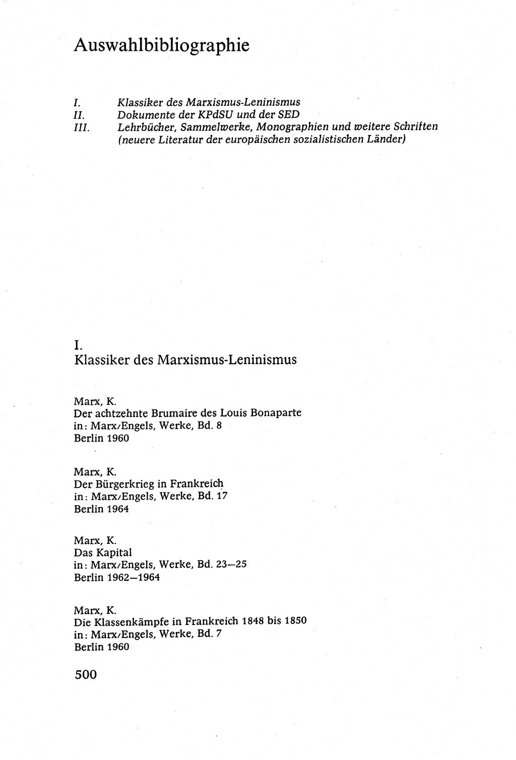 Staatsrecht der DDR (Deutsche Demokratische Republik), Lehrbuch 1977, Seite 500 (St.-R. DDR Lb. 1977, S. 500)