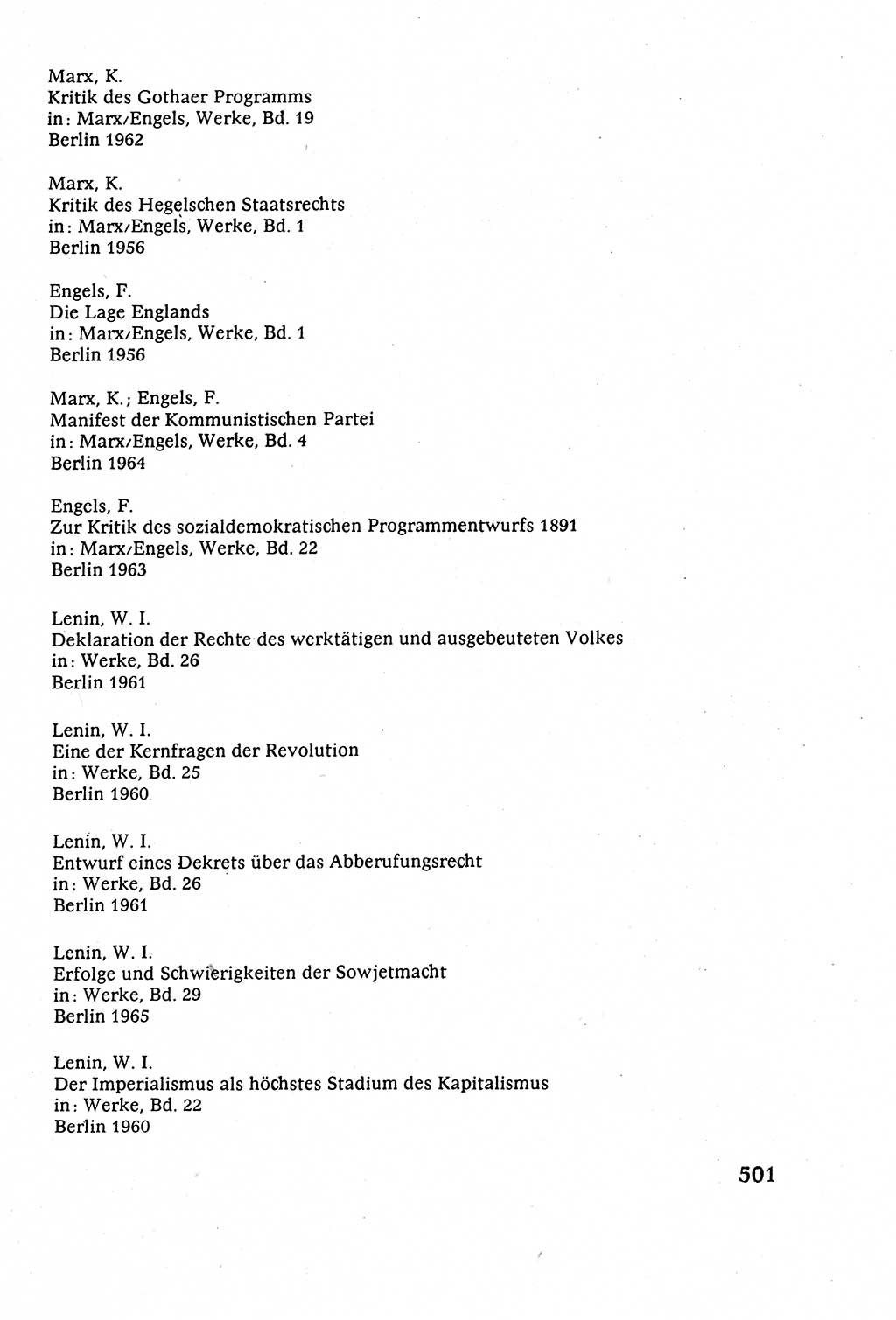 Staatsrecht der DDR (Deutsche Demokratische Republik), Lehrbuch 1977, Seite 501 (St.-R. DDR Lb. 1977, S. 501)
