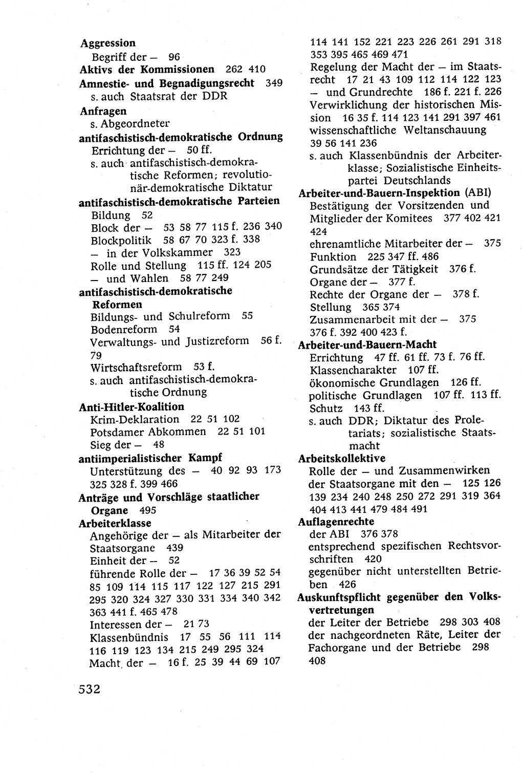 Staatsrecht der DDR (Deutsche Demokratische Republik), Lehrbuch 1977, Seite 532 (St.-R. DDR Lb. 1977, S. 532)
