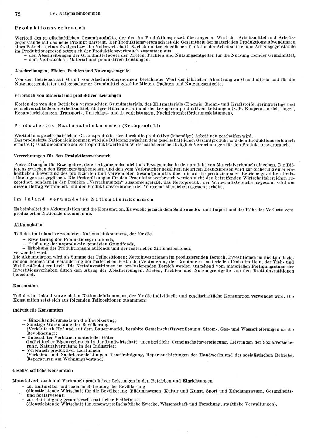 Statistisches Jahrbuch der Deutschen Demokratischen Republik (DDR) 1977, Seite 72 (Stat. Jb. DDR 1977, S. 72)