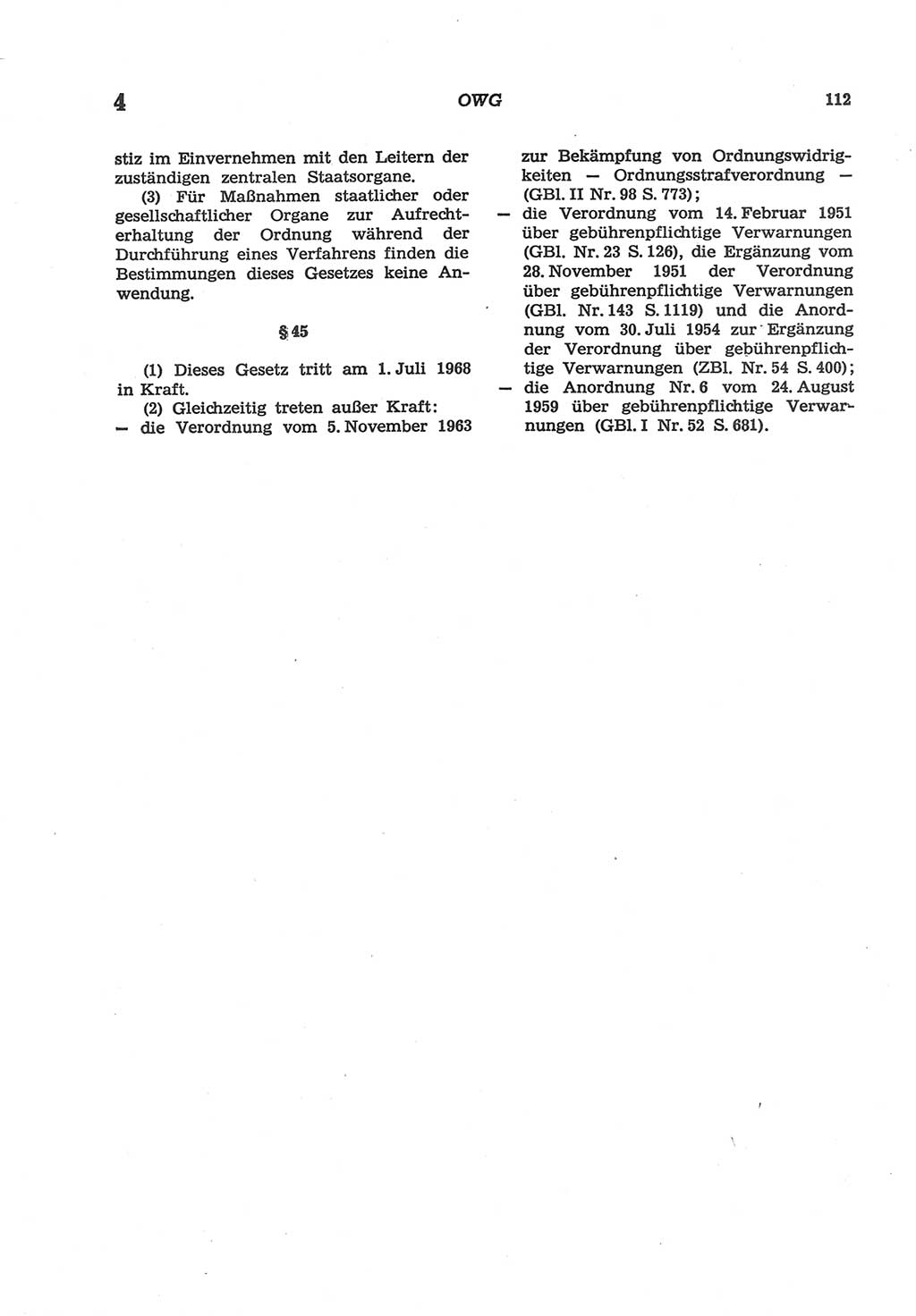 Strafgesetzbuch (StGB) der Deutschen Demokratischen Republik (DDR) und angrenzende Gesetze und Bestimmungen 1977, Seite 112 (StGB DDR Ges. Best. 1977, S. 112)