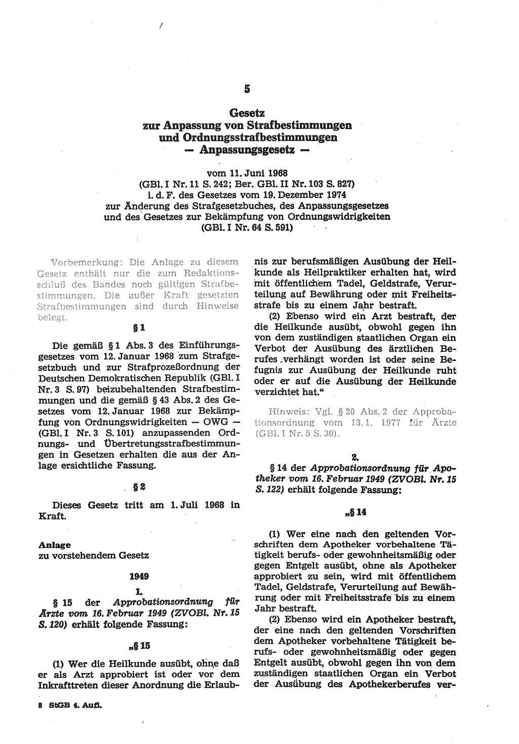 Strafgesetzbuch (StGB) der Deutschen Demokratischen Republik (DDR) und angrenzende Gesetze und Bestimmungen 1977, Seite 113 (StGB DDR Ges. Best. 1977, S. 113)