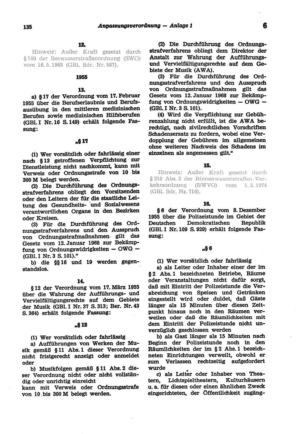 Strafgesetzbuch (StGB) der Deutschen Demokratischen Republik (DDR) und angrenzende Gesetze und Bestimmungen 1977, Seite 135 (StGB DDR Ges. Best. 1977, S. 135)