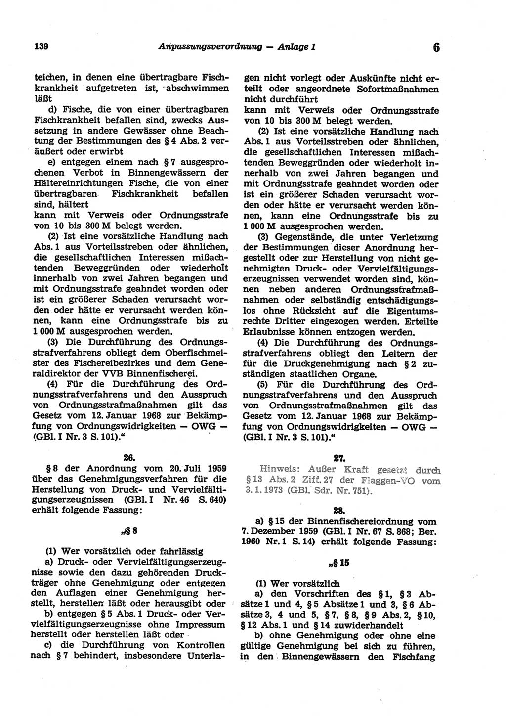 Strafgesetzbuch (StGB) der Deutschen Demokratischen Republik (DDR) und angrenzende Gesetze und Bestimmungen 1977, Seite 139 (StGB DDR Ges. Best. 1977, S. 139)