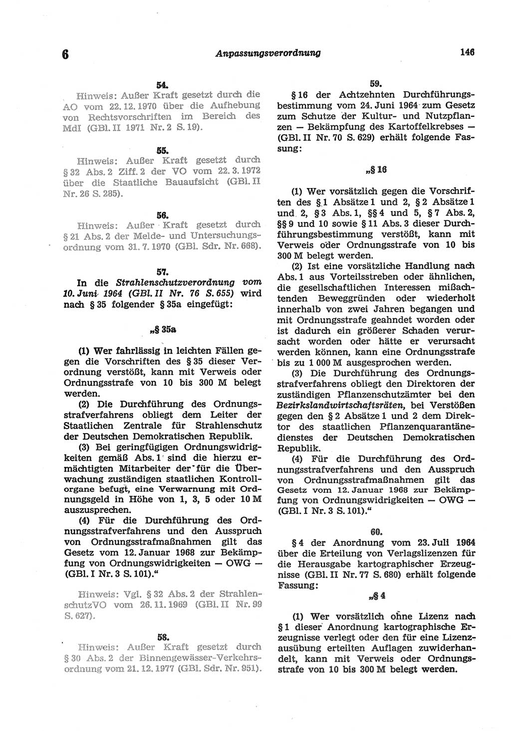 Strafgesetzbuch (StGB) der Deutschen Demokratischen Republik (DDR) und angrenzende Gesetze und Bestimmungen 1977, Seite 146 (StGB DDR Ges. Best. 1977, S. 146)