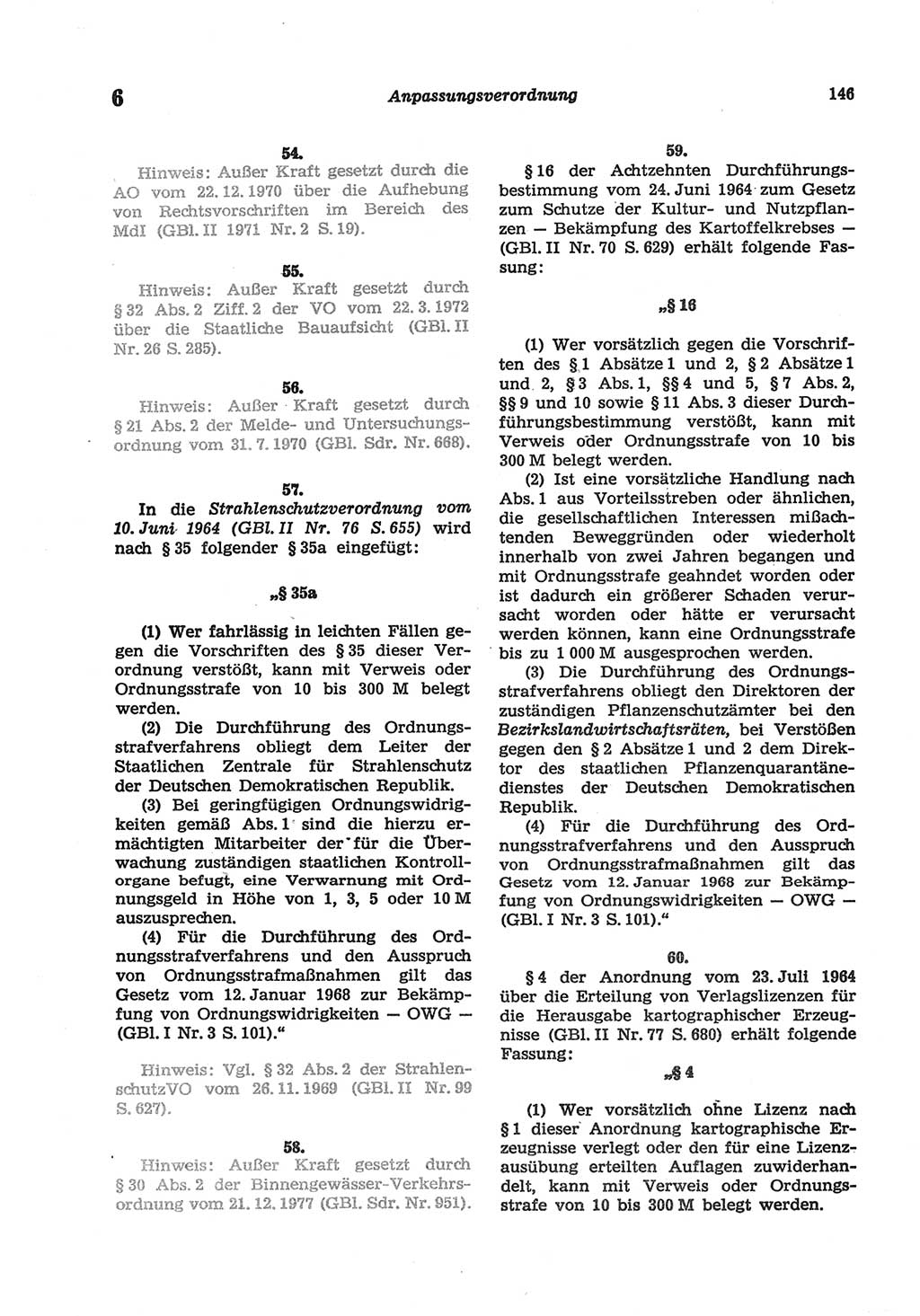 Strafgesetzbuch (StGB) der Deutschen Demokratischen Republik (DDR) und angrenzende Gesetze und Bestimmungen 1977, Seite 146 (StGB DDR Ges. Best. 1977, S. 146)